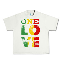 One Love Rasta Reggae Urban Heavy Tee | Teevron