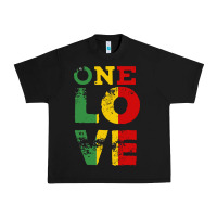 Black one love rasta reggae Urban Heavy Tee - linhVisuals