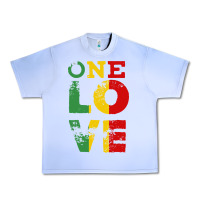 Grape Ice one love rasta reggae Urban Heavy Tee - linhVisuals