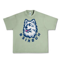 Oil Green HUSKIES Urban Heavy Tee - linhVisuals