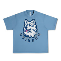Pebble Blue HUSKIES Urban Heavy Tee - linhVisuals