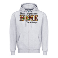 Heather Grey there's no place like home for holidays Zipper Hoodie - RanaPortraitStore