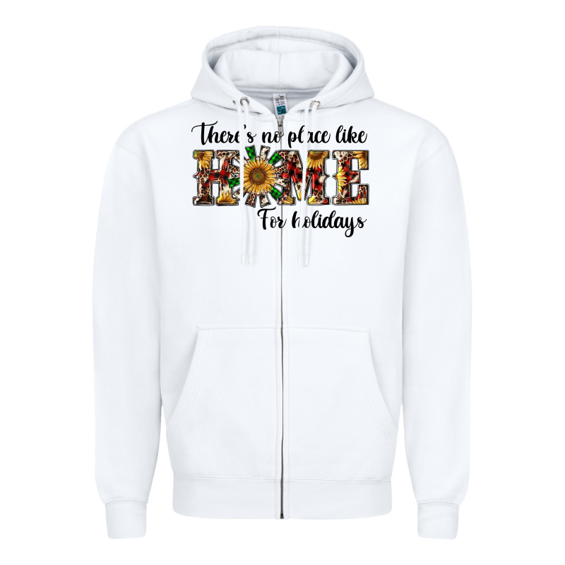 There's No Place Like Home For Holidays Zipper Hoodie by RanaPortraitStore | Teevron