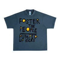 Midnight Navy Foster The People Pumped Up Kicks Urban Heavy Tee - linhVisuals