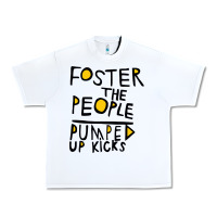 White Foster The People Pumped Up Kicks Urban Heavy Tee - linhVisuals