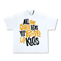 White Foster The People Pumped Up Kicks Urban Heavy Tee - linhVisuals
