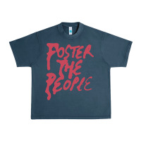 Midnight Navy Foster The People Urban Heavy Tee - linhVisuals