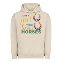 Pigment French Oak Just a Girl Who Loves Horses Urban Hoodie - Bettercallsaul