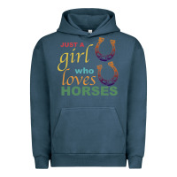 Pigment Midnight Navy Just a Girl Who Loves Horses Urban Hoodie - Bettercallsaul