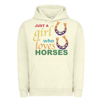 Pigment Pistachio Just a Girl Who Loves Horses Urban Hoodie - Bettercallsaul