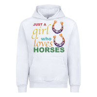 White Just a Girl Who Loves Horses Urban Hoodie - Bettercallsaul