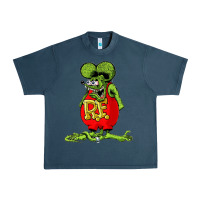 Midnight Navy rat fink  fk27 Urban Heavy Tee - linhVisuals