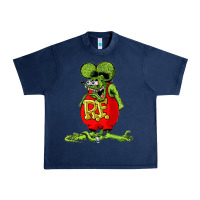Navy rat fink  fk27 Urban Heavy Tee - linhVisuals