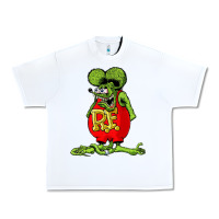 White rat fink  fk27 Urban Heavy Tee - linhVisuals