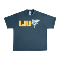 Midnight Navy long island university sharks Urban Heavy Tee - linhVisuals