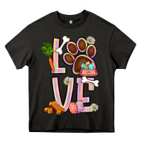 Asphalt Tie dye easter love dog paw Heavy Core Tee - BundleAndBundleShop