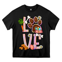 Black Tie dye easter love dog paw Heavy Core Tee - BundleAndBundleShop