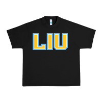 Black long island university sharks Urban Heavy Tee - linhVisuals