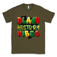 Army Green black history vibes Classic Tee - FaDigitalArtStudio