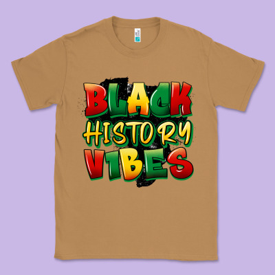 Black History Vibes Classic Tee Designed By Fadigitalartstudio