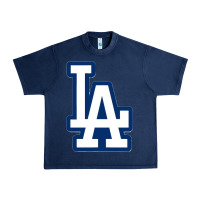 Navy la los angeles Urban Heavy Tee - linhVisuals