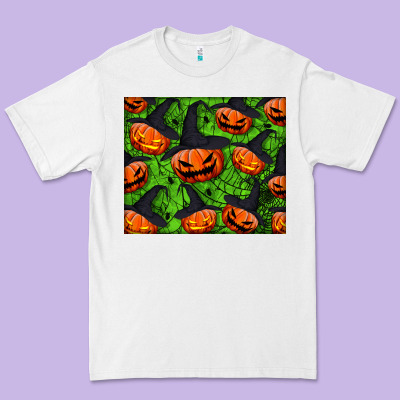 Halloween Pumpkin Mouse Pad Premium Tee Designed By Bundleandbundleshop
