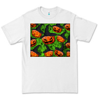 White halloween pumpkin mouse pad Premium Tee - BundleAndBundleShop
