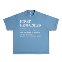 Pebble Blue first responder  definition design Urban Heavy Tee - linhVisuals