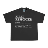 Pigment Black first responder  definition design Urban Heavy Tee - linhVisuals