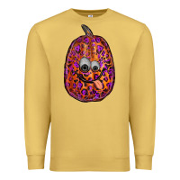Antique Gold watercolor pumpkin leopard Premium Sweatshirt - RanaPortraitStore
