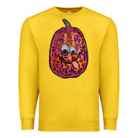 Lemon watercolor pumpkin leopard Premium Sweatshirt - RanaPortraitStore