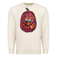 Sandshell watercolor pumpkin leopard Premium Sweatshirt - RanaPortraitStore