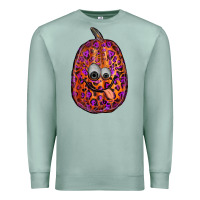 Seafoam watercolor pumpkin leopard Premium Sweatshirt - RanaPortraitStore