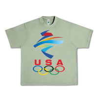 Oil Green USA OLYMPIC RINGS Urban Heavy Tee - linhVisuals
