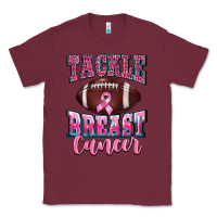 Burgundy tackle breast cancer Classic Tee - BarkalooDesign