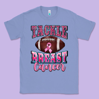 Tackle Breast Cancer Classic Tee Designed By Barkaloodesign