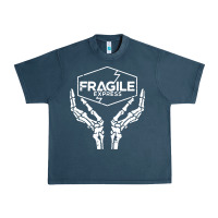 Midnight Navy fragile express death stranding Urban Heavy Tee - linhVisuals