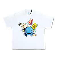 White oswald the octopus Urban Heavy Tee - linhVisuals