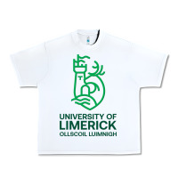 White ul  university of limerick Urban Heavy Tee - linhVisuals