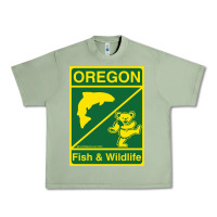 Oil Green oregon fish & wildlife deadheads unite! Urban Heavy Tee - linhVisuals