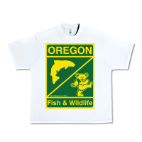 White oregon fish & wildlife deadheads unite! Urban Heavy Tee - linhVisuals