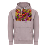 Vintage Zinc mardi gras crawfısh leopard wood and glitter background Vintage Hoodie - Artiststas