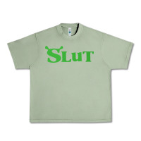 Oil Green SHREK SLUT GREEN SHIRT Urban Heavy Tee - linhVisuals