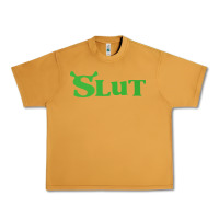 Peanut Butter SHREK SLUT GREEN SHIRT Urban Heavy Tee - linhVisuals