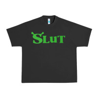 Pigment Black SHREK SLUT GREEN SHIRT Urban Heavy Tee - linhVisuals