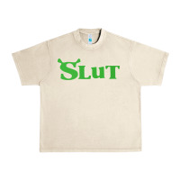 Sandshell SHREK SLUT GREEN SHIRT Urban Heavy Tee - linhVisuals