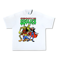 White groovie ghoulies Urban Heavy Tee - linhVisuals