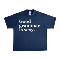Navy good grammar is sexy Urban Heavy Tee - linhVisuals