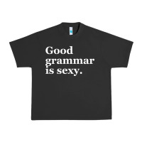 Pigment Black good grammar is sexy Urban Heavy Tee - linhVisuals