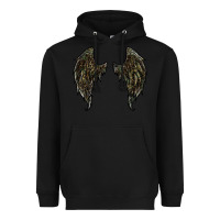 Black leopard camouflage wings Heavyweight Hoodie - RanaPortraitStore